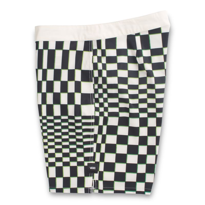 Vans Skewed Checkerboard 18'' Kurze Hose Herren Weiß | Österreich-SXP452183