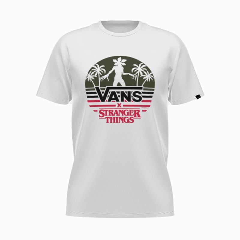 Vans Vans X Stranger Things Customs Demogorgon Paradise Klassische T-shirts Damen Weiß | Österreich-MPT829730