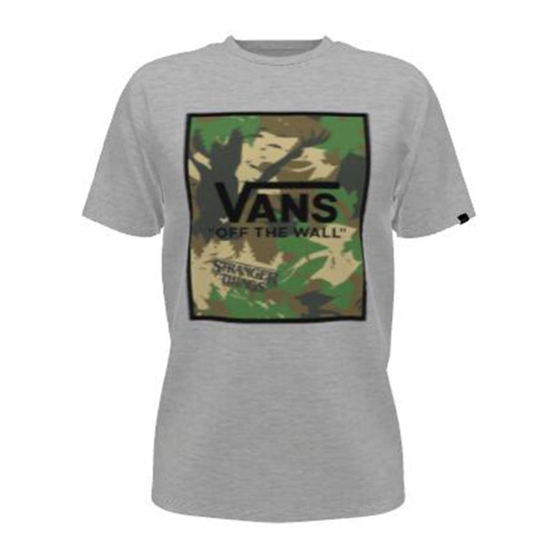 Vans Vans X Stranger Things Customs Upside Down Klassische T-shirts Damen Grau | Österreich-QNC263017